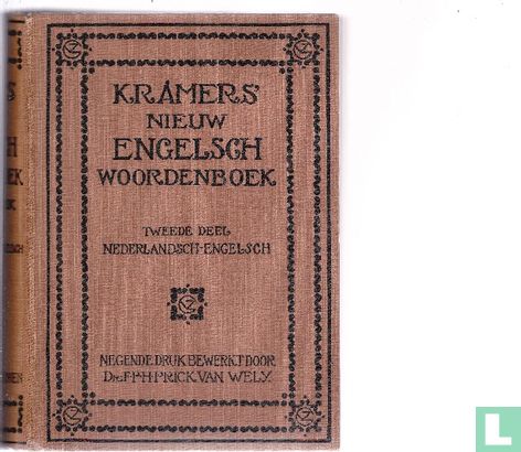 Kramer's Nieuw Engelsch Woordenboek - Afbeelding 1