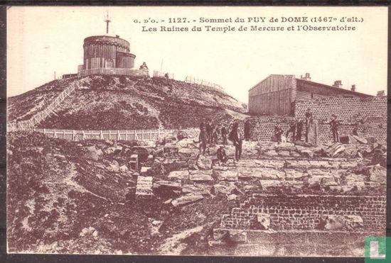 Sommet du Puy-de-Dome, Les Ruines du Temple et l'Observatoire