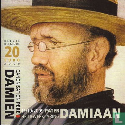 België 20 euro 2009 (PROOF) "Canonization of Father Damien" - Afbeelding 3