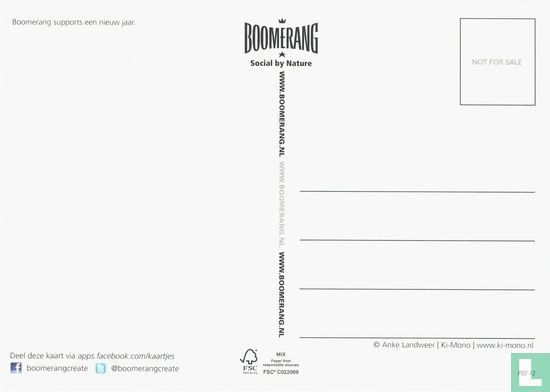 B130007 - Boomerang supports een nieuw jaar "Ik ben begonnen met beginnen" - Afbeelding 2