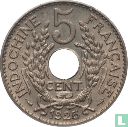 Frans Indochina 5 centimes 1925 - Afbeelding 1