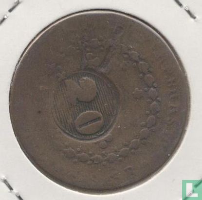 Brazil 20 réis 1835 (countermark on 40 réis 1825) - Image 1