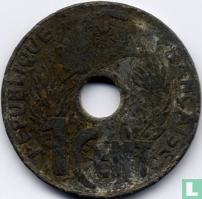 Frans Indochina 1 centime 1941 - Afbeelding 2