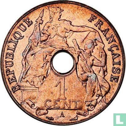 French Indochina 1 centime 1923 (with A) - Image 2