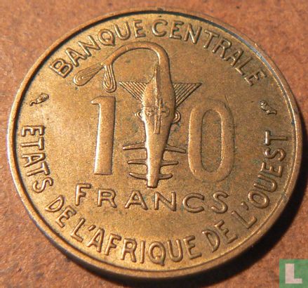 West African States 10 francs 1968 - Image 2