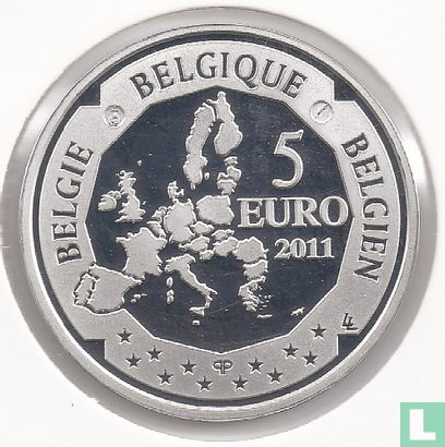 Belgien 5 Euro 2011 (PP) "50th anniversary of the death of Hélène Dutrieu" - Bild 1