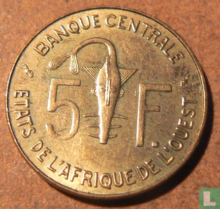 West-Afrikaanse Staten 5 francs 1984 - Afbeelding 2