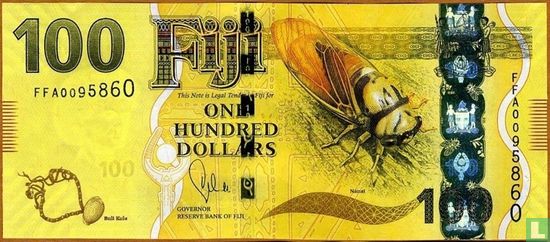 Fiji 100 dollar 2012 - Afbeelding 1