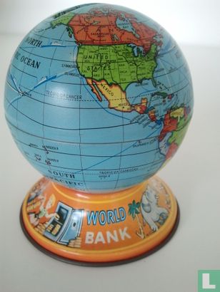 Blikken globe money Welt bank - Afbeelding 1