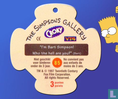 "I'm Bart Simpson! Who the hell are you?" (bart) - Afbeelding 2