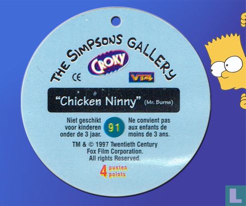 "Chicken Ninny" (Mr. Burns) - Afbeelding 2