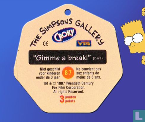 "Gimme a break!" (Bart)   - Afbeelding 2
