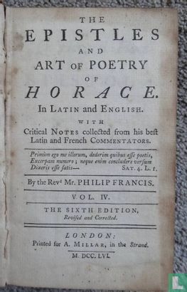 The epistles and art of poetry of Horace - Image 1