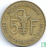 États d'Afrique de l'Ouest 5 francs 1986 - Image 2