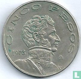 Mexique 5 pesos 1973 - Image 1