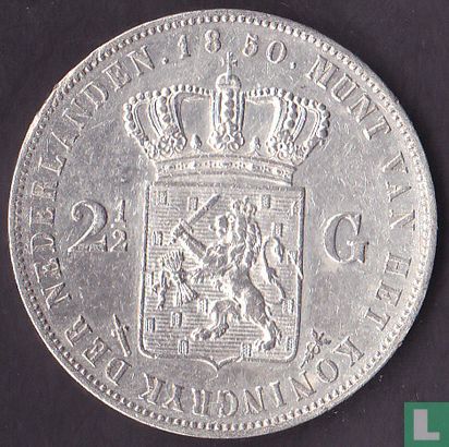 Netherlands 2½ gulden 1850 - Image 1