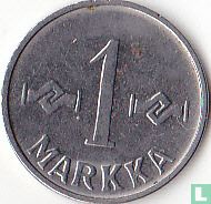 Finlande 1 markka 1956 (long de 6 et 9) - Image 2
