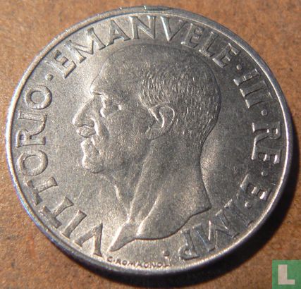 Italy 1 lira 1941 - Image 2