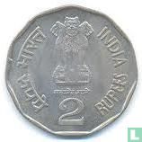 Indien 2 Rupees 1996 (Mumbai - type D) "Sardar Vallabhbhai Patel" - Bild 2