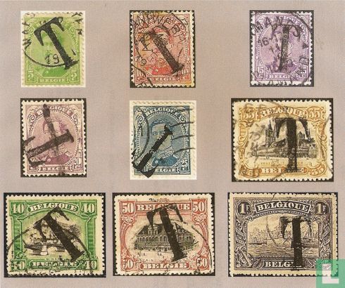 King Albert I and various topics, with overprint T