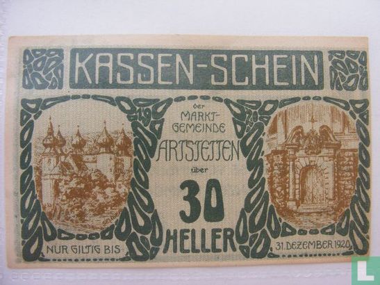 Arstetten 30 Heller 1920 - Image 1