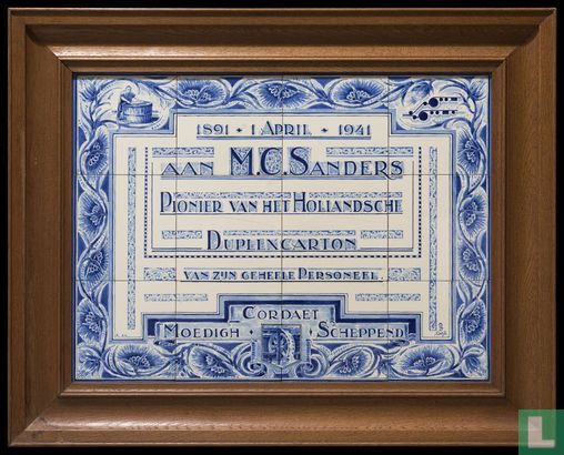 M.C. Sanders pionier Hollandse Duplex carton - Image 1