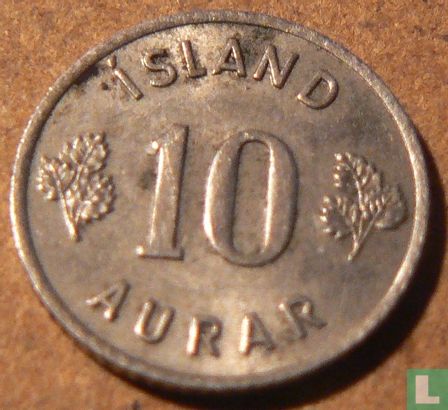 Island 10 Aurar 1960 - Bild 2