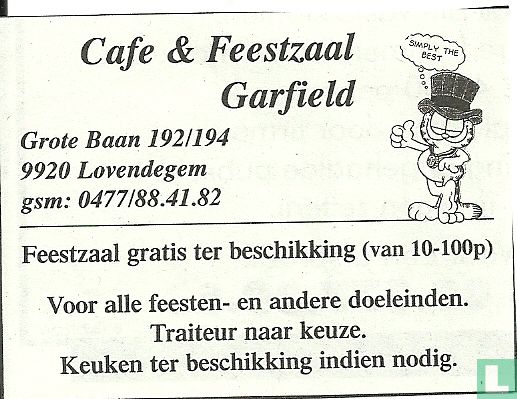 Garfield - Café & Feestzaal Garfield