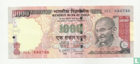 India 1000 Rupees 2006 (L) - Image 1