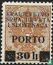 Coat of arms, with overprint PORTO