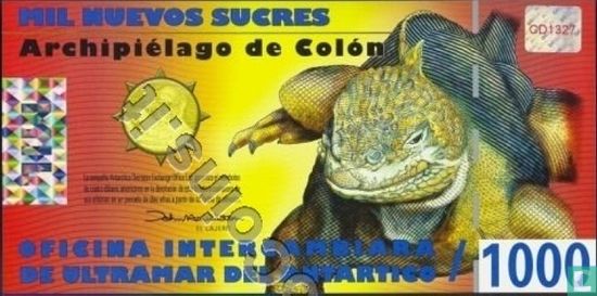 Galapagos Islands 1000 Sucres 2009 - Image 2