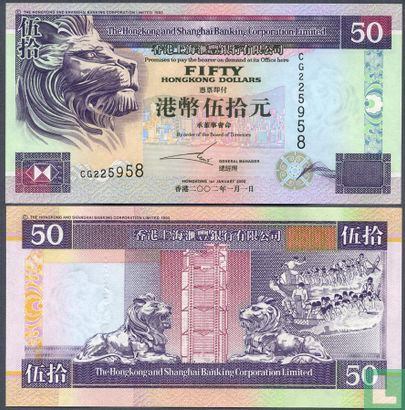 50 Dollars de Hong Kong 2002