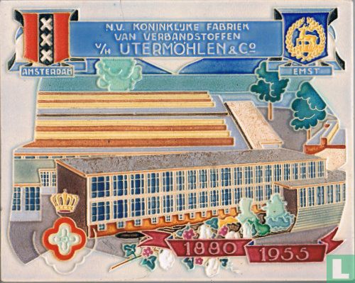 N.V.Koninklijke Fabriek van Verbandstoffen  v/h Utermohlen & Co 1880 - 1955 Amsterdam - Emst