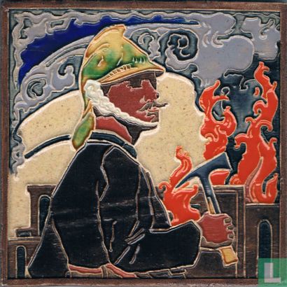 Brandweerman Enschede Ter herinnering aan het 65-jarig jubileum van het college van Brandmeesters te Enschede 1885 - 29 januari - 1950  - Bild 1