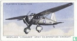 Westland "Lysander" Army Co-Operation Aircraft.