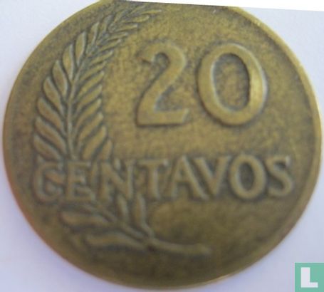Peru 20 centavos 1964 - Image 2