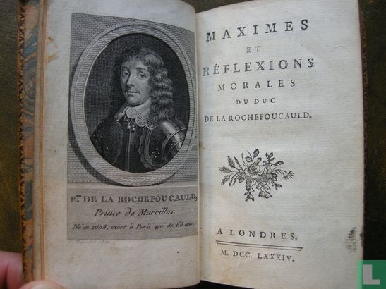 Maximes et Reflexions Morales du Duc de la Rochefoucauld - Afbeelding 1