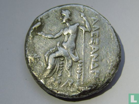 Kingdom Macedonia-AR tetradrachm Arados 200 BC Alexander the great. - Image 2