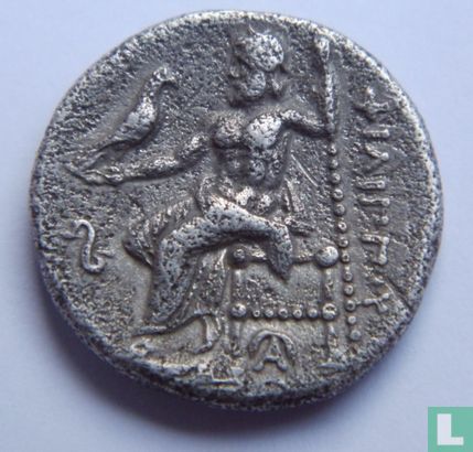 Annonce de Royaume de Macédoine-AR drachme Philip III Arrhidaios 317-323.  - Image 2