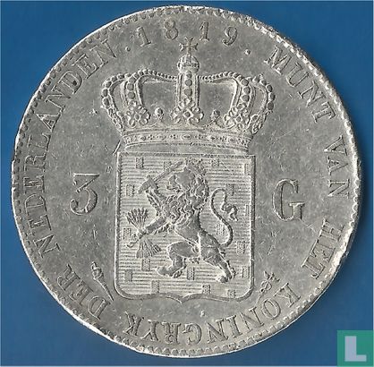 Niederlande 3 Gulden 1819 - Bild 1