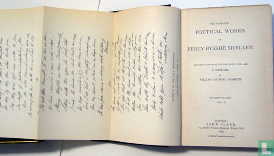 The complete poetical works of Percy Bysshe Shelley II - Afbeelding 3