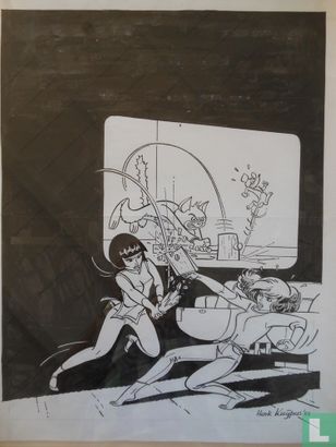 Franka - Originele cover De Tanden van de Draak - 1983 - Afbeelding 1