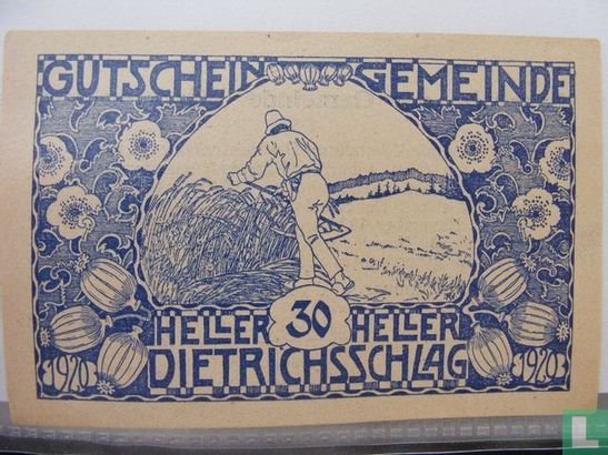 Dietrichsschlag 30 Heller 1920 - Image 1