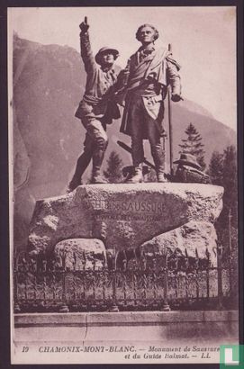 Chamonix-Mont-Blanc, Chamonix, Monument de Saussure et du Guide Balmat
