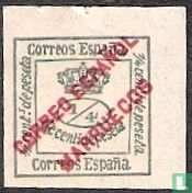 Spanische Briefmarken mit Aufdruck