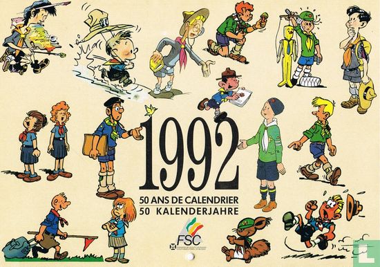 1992 FSC - 50 ans de calendrier/50 Kalenderjahre - Afbeelding 1