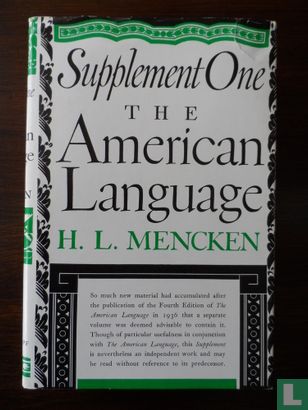 The American Language Supplement One - Image 1
