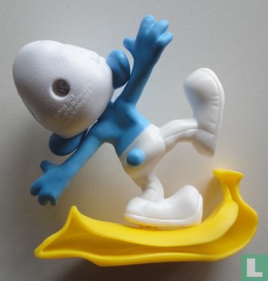 Figurine McDonald's Schtroumpf – Schtroumpf Costaud 2018 – Bon état