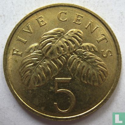 Singapour 5 cents 2007 - Image 2