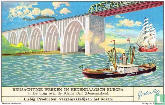 De brug over de Kleine Belt (Denemarken)